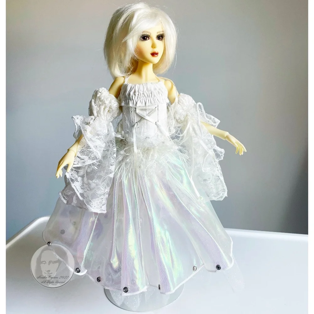 Ball Joint Doll Custom Yolanda Face Up by Impldoll 2009 43cm BJD + Violet Fern